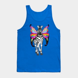 Zebra with rainbow wings Tank Top